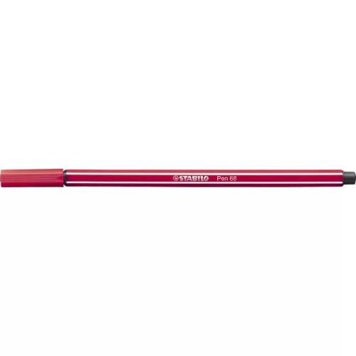 Filctoll, 1 mm, STABILO "Pen 68", sötétpiros