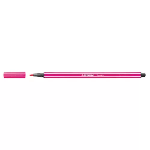 Filctoll, 1 mm, STABILO "Pen 68", rózsaszín