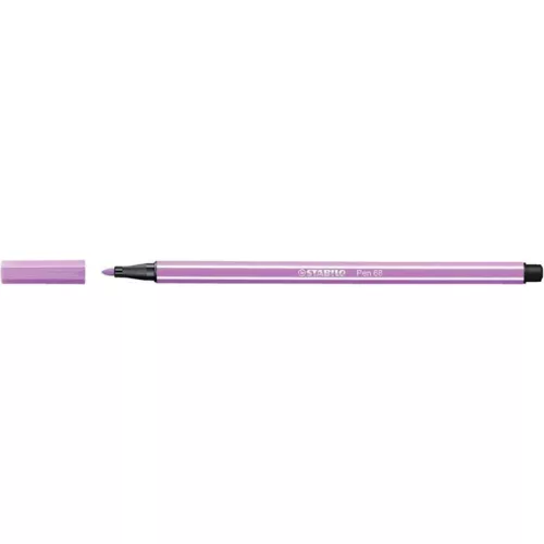 Filctoll, 1 mm, STABILO "Pen 68", pasztell-lila