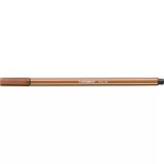 Filctoll, 1 mm, STABILO "Pen 68", vörösbarna