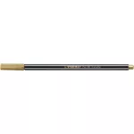 Filctoll, 1,4 mm, STABILO "Pen 68 metallic", arany