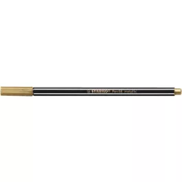 Filctoll, 1,4 mm, STABILO "Pen 68 metallic", arany