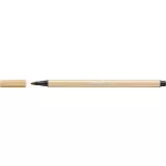Filctoll, 1 mm, STABILO "Pen 68", világosokker