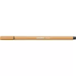 Filctoll, 1 mm, STABILO "Pen 68", sötétokker