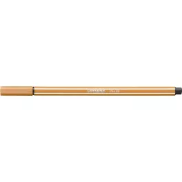 Filctoll, 1 mm, STABILO "Pen 68", sötétokker
