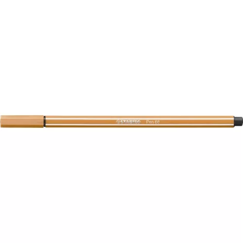 Filctoll, 1 mm, STABILO "Pen 68", sötétokker