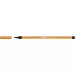 Filctoll, 1 mm, STABILO "Pen 68", sötétokker