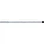 Filctoll, 1 mm, STABILO "Pen 68", világos szürke