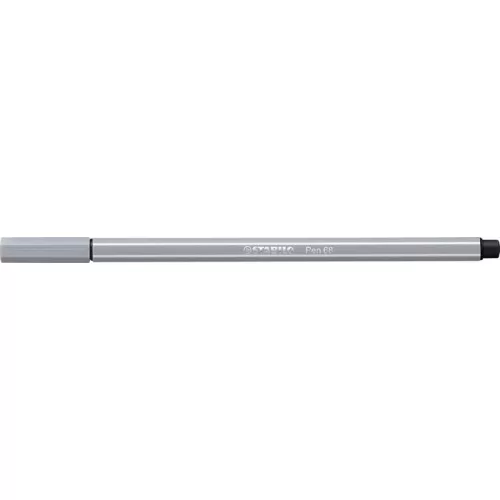 Filctoll, 1 mm, STABILO "Pen 68", közép szürke