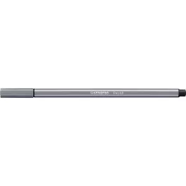 Filctoll, 1 mm, STABILO "Pen 68", sötét szürke