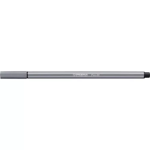 Filctoll, 1 mm, STABILO "Pen 68", sötét szürke