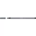 Filctoll, 1 mm, STABILO "Pen 68", sötét szürke