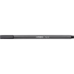 Filctoll, 1 mm, STABILO "Pen 68", mély szürke