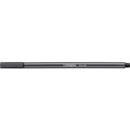 Filctoll, 1 mm, STABILO "Pen 68", mély szürke