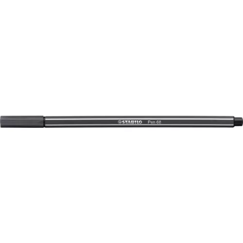Filctoll, 1 mm, STABILO "Pen 68", mély szürke