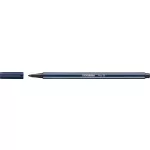 Filctoll, 1 mm, STABILO "Pen 68", éj szürke
