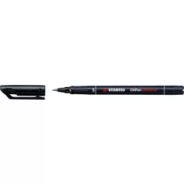   Alkoholos marker, 0,4 mm, STABILO "OHPen S", fekete