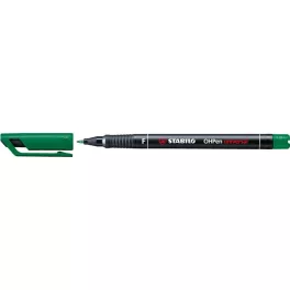 Alkoholos marker, 0,7 mm, STABILO "OHPen F", zöld