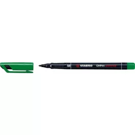 Alkoholos marker, 1 mm, STABILO "OHPen M", zöld