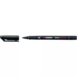 Alkoholos marker, 1 mm, STABILO "OHPen M", fekete