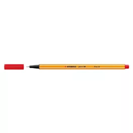 Tűfilc, 0,4 mm, STABILO "Point 88", piros