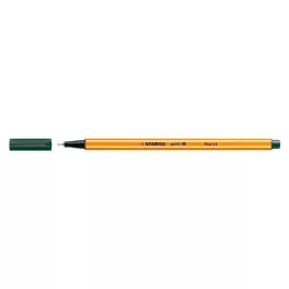 Tűfilc, 0,4 mm, STABILO "Point 88", sötétzöld