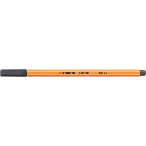 Tűfilc, 0,4 mm, STABILO "Point 88", payne-szürke