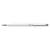Golyóstoll, fehér "SLIM", light siam piros SWAROVSKI® kristállyal, 13 cm, ART CRYSTELLA®