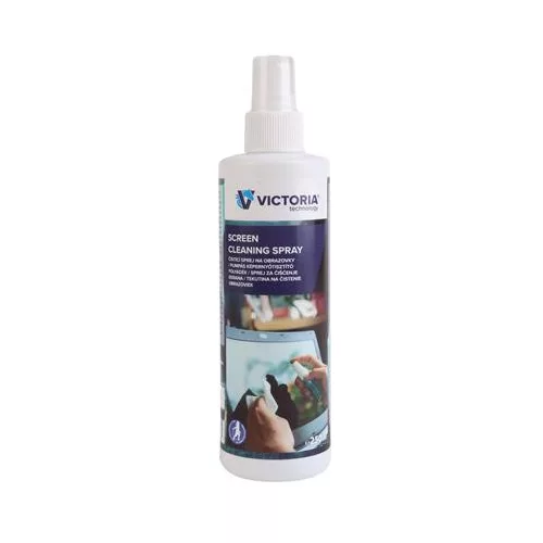 Tisztítófolyadék, képernyőhöz, antisztatikus, pumpás, 250 ml, VICTORIA TECHNOLOGY