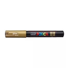 Dekormarker, 0,7-1,0 mm, UNI "Posca PC-1M", arany