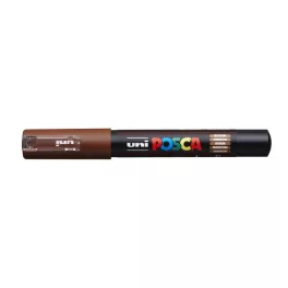 Dekormarker, 0,7-1,0 mm, UNI "Posca PC-1M", barna