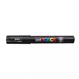 Dekormarker, 0,7 mm, UNI "Posca PC-1MR", fekete