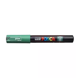 Dekormarker, 0,7-1,0 mm, UNI "Posca PC-1M", zöld