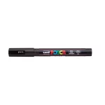 Dekormarker, 0,9-1,3 mm, UNI "Posca PC-3M", fekete