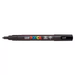 Dekormarker, 0,9-1,3 mm, UNI "Posca PC-3M", fekete