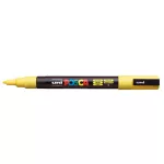 Dekormarker, 0,9-1,3 mm, UNI "Posca PC-3M", sárga