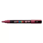 Dekormarker, 0,9-1,3 mm, UNI "Posca PC-3M", vörösbor