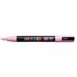 Dekormarker, 0,9-1,3 mm, UNI "Posca PC-3M", világos rózsaszín