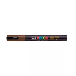 Dekormarker, 1,8-2,5 mm, UNI "Posca PC-5M", barna
