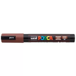   Dekormarker, 1,8-2,5 mm, UNI "Posca PC-5M", kakaó barna