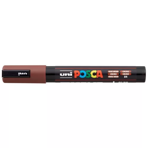 Dekormarker, 1,8-2,5 mm, UNI "Posca PC-5M", kakaó barna