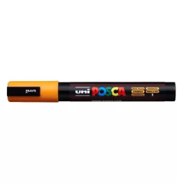   Dekormarker, 1,8-2,5 mm, UNI "Posca PC-5M", ragyogó sárga