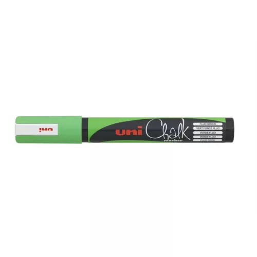 Krétamarker, 1,8-2,5 mm, UNI "PWE-5M", fluor zöld