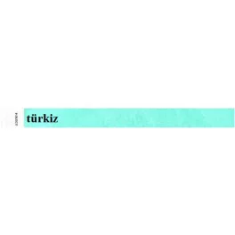 Karszalag, 3/4", tyvek, türkiz