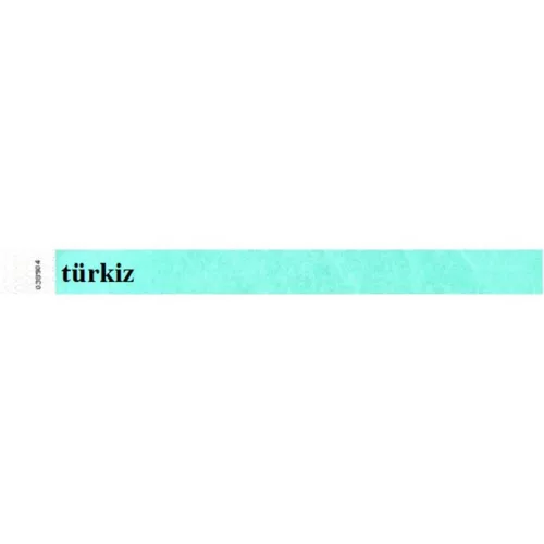 Karszalag, 3/4", tyvek, türkiz