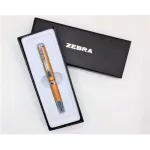 Golyóstoll, 0,24 mm, teleszkópos, arany színű tolltest, ZEBRA "SL-F1", kék