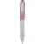 Golyóstoll, 0,24 mm, teleszkópos, rozsdamentes acél, pink tolltest, ZEBRA "Telescopic Metal Stylus", kék