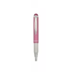 Golyóstoll, 0,24 mm, teleszkópos, rozsdamentes acél, pink tolltest, ZEBRA "Telescopic Metal Stylus", kék