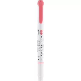   Szövegkiemelő, 1,0/3,5 mm, kétvégű ZEBRA "Mildliner Cool & Refined" piros