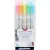 Ecsetirón készlet, kétvégű ZEBRA "Mildliner Fluorescent", 5 szín